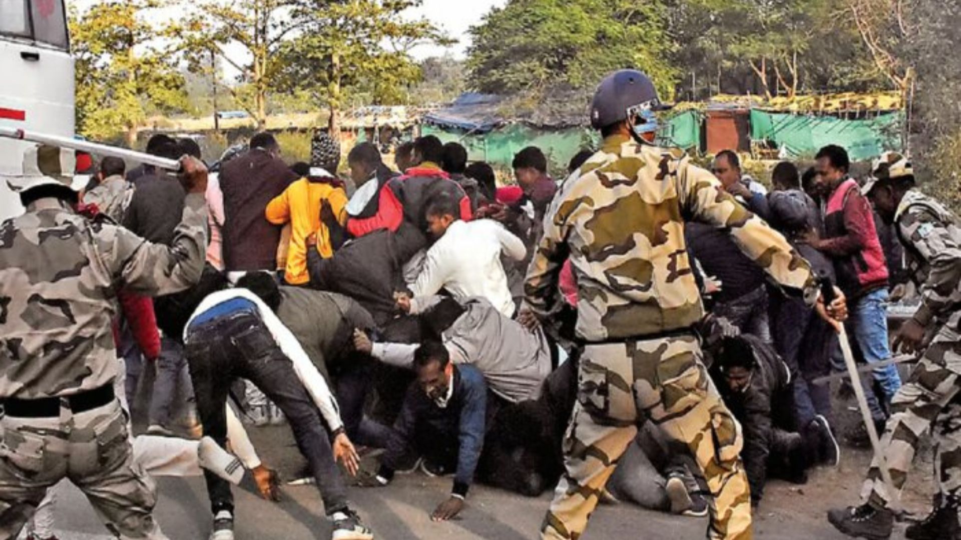 Clash between police and tribal students