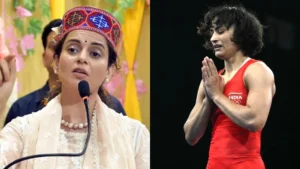 Paris Olympics 2024 Kangana Ranaut celebrates Vinesh Phogat's victory, congratulates her for gold medal