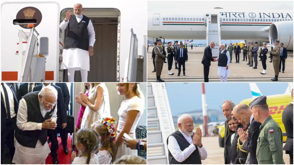 PM Modi Arrives in Warsaw for First Visit by Indian Prime Minister in 45 Years