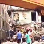 Panic due to house collapse in Delhi's Jahangirpuri, 4 people including a woman rescued