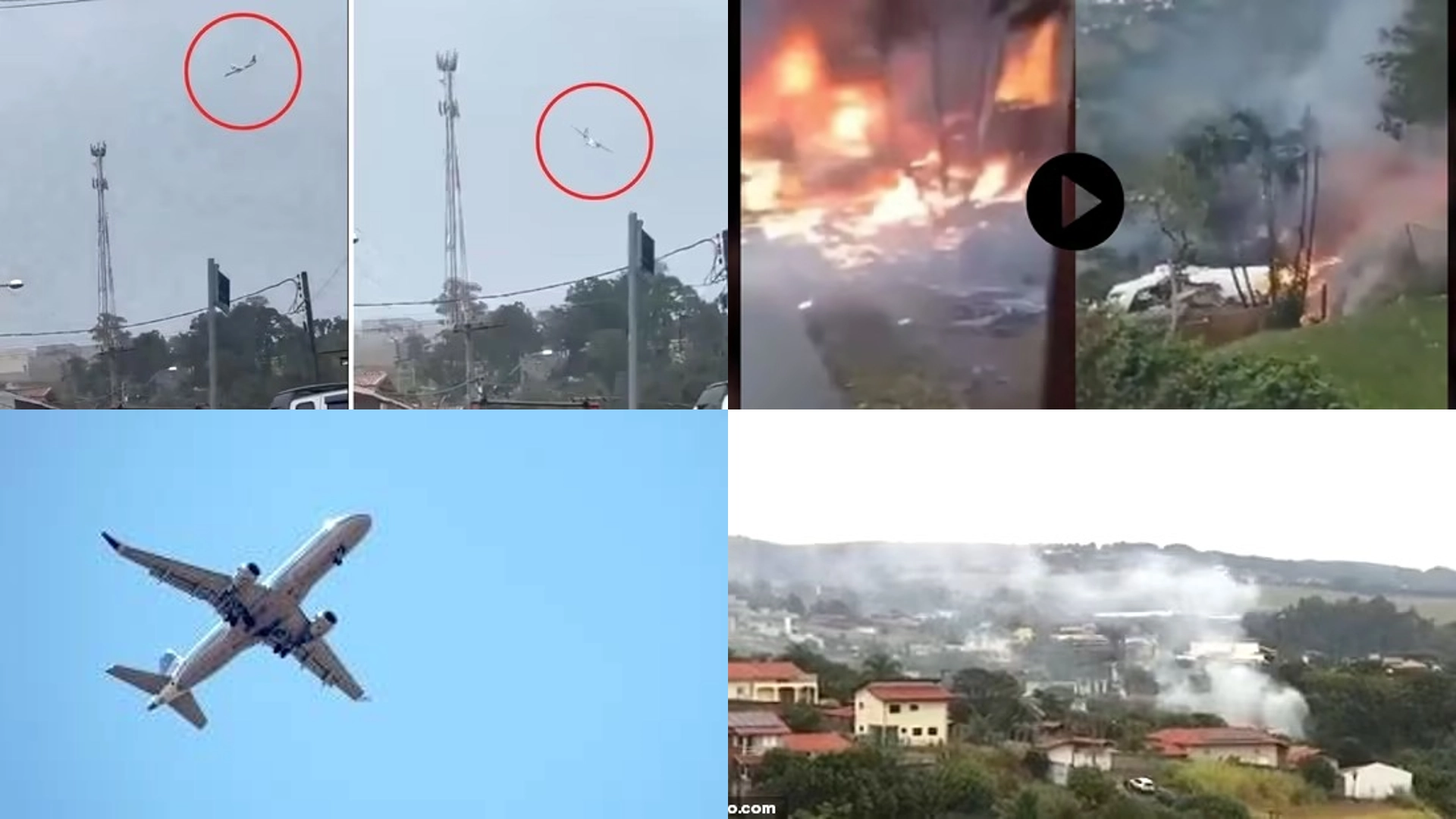 Plane crashes with 62 passengers in Brazil, horrifying video goes viral