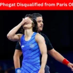 Vinesh Phogat disqualified from Paris Olympics 2024, medal chances over due to weight