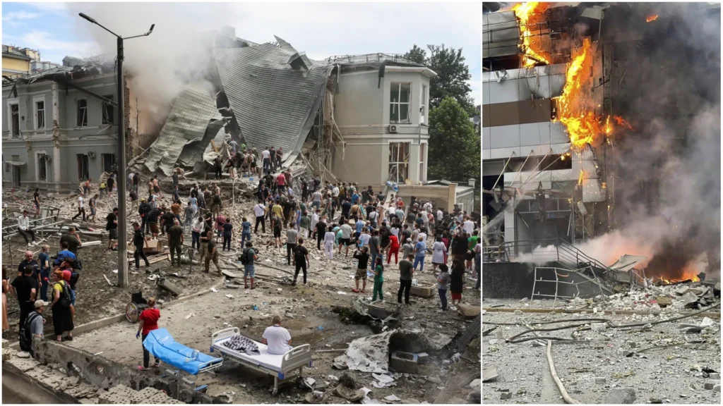 Devastating Missile Attack Hits Ukraine 40 Dead, Over 180 Injured