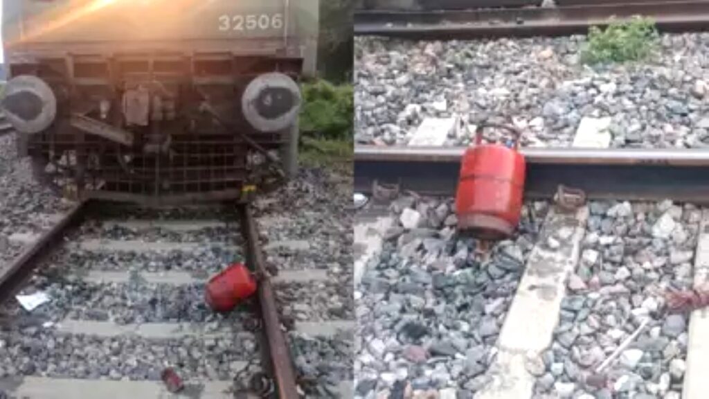 LPG cylinder found on railway track on Kanpur-Prayagraj route