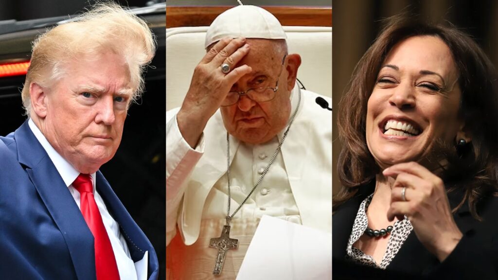 Pope Urges Catholic Voters to Choose 'Lesser Evil' Between Trump, Kamala Harris