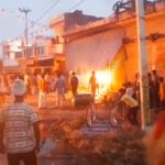 Bahraich violence Communal tension flared during Durga immersion, more than 50 houses vandalized