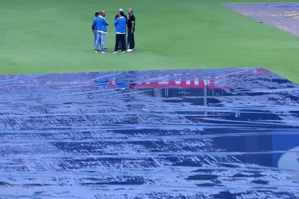 First day of test match cancelled due to rain in Bengaluru