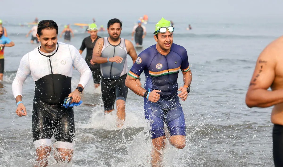 Tejasvi Surya completes the Ironman Challenge